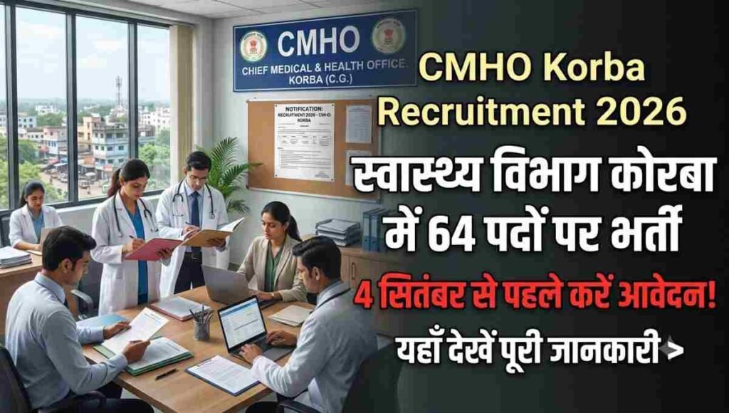 CMHO Korba Recruitment 2026