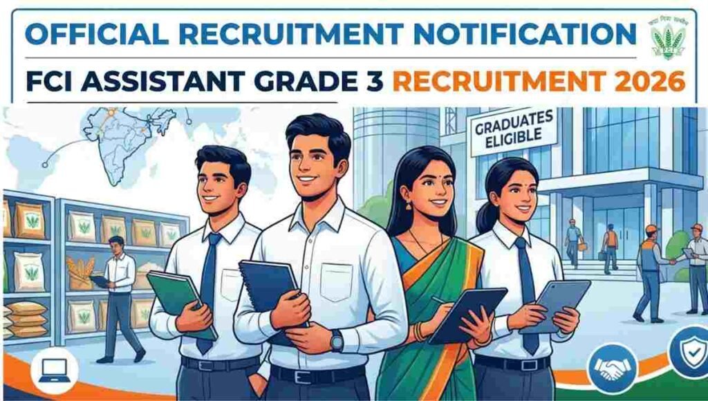 FCI Assistant Grade 3 Recruitment 2026