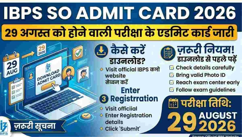 IBPS SO Admit Card 2026