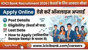 ICICI Bank Recruitment 2026 Apply Online