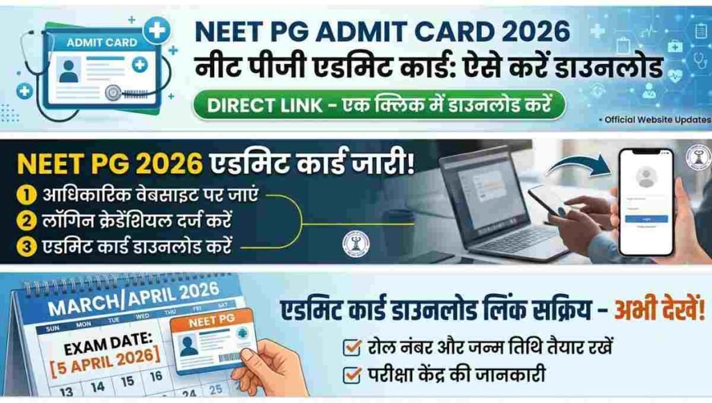 NEET PG Admit Card 2026