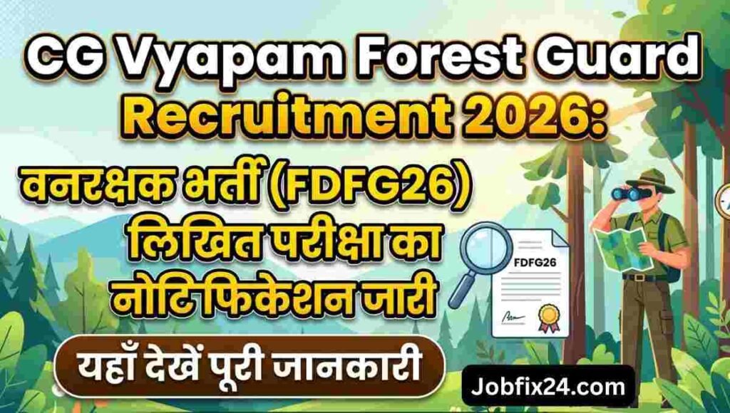CG Vyapam Forest Guard Recruitment 2026